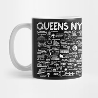 Queens NY Map Mug